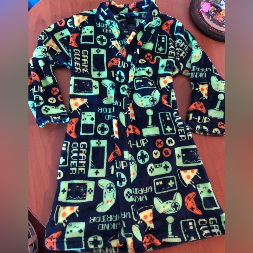 Sears Kids Gaming Robe - Blue and Orange